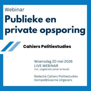 webinar Publieke en private opsporing